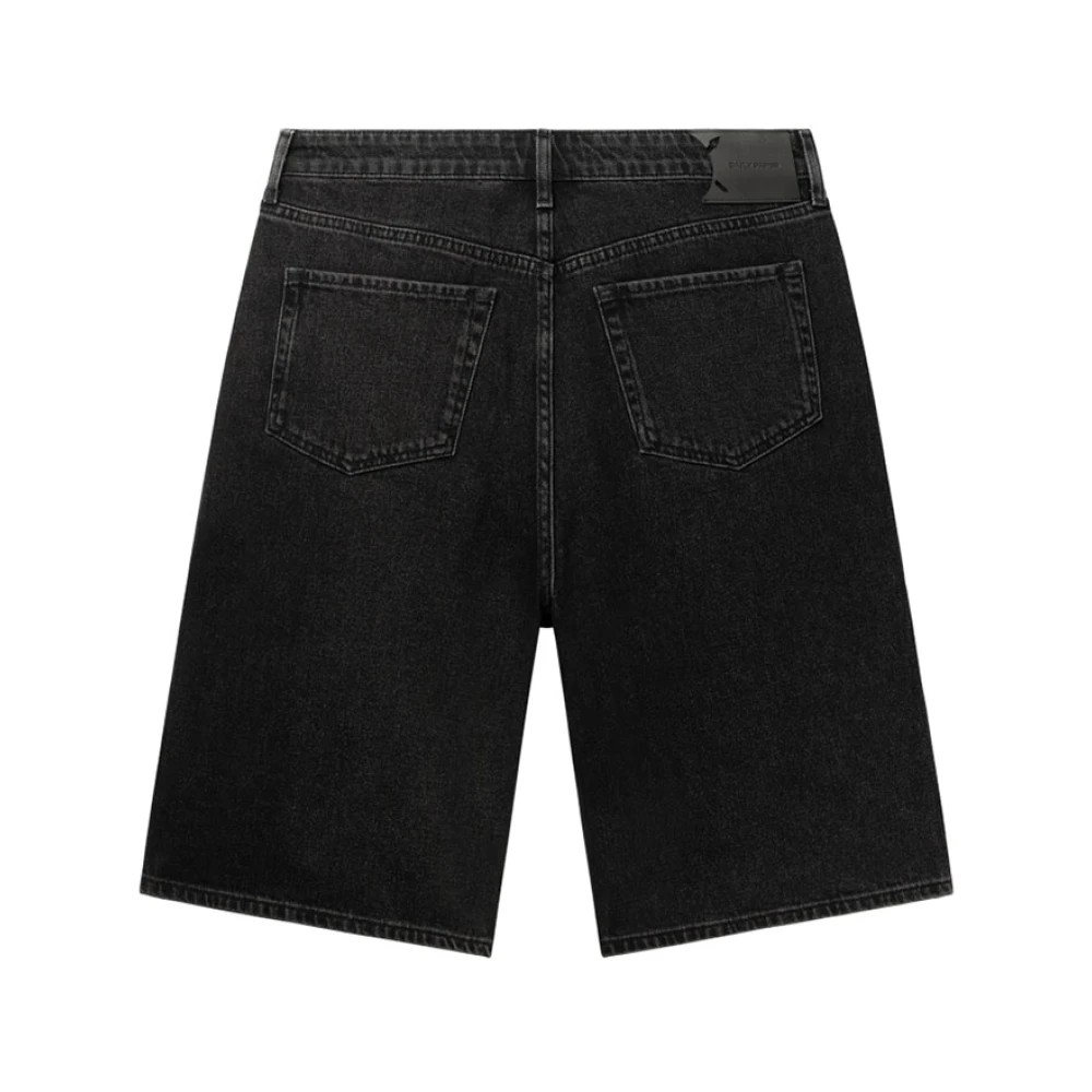 Daily Paper, Denim Shorts, Male, Black, S, Cotton Bermuda Shorts