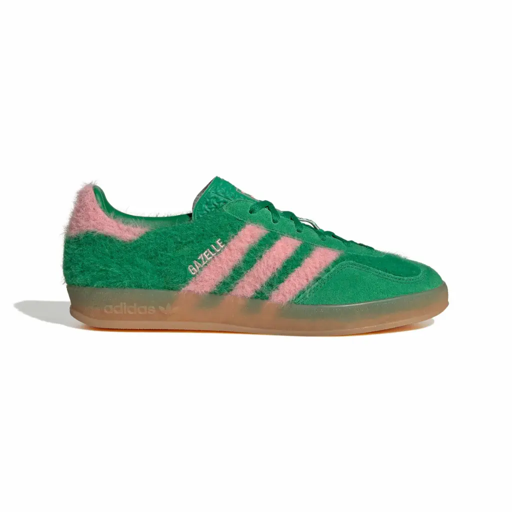 [JP8342] Gazelle Indoor «Furry» "Green / Glow Pink" - JP8342 (36)