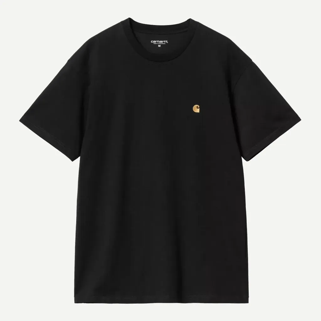 [I026391_00F_XX] S/S Chase Tee-Shirt "Black / Gold" (XS)