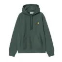 Hooded American Script Sweat "Kale Green"