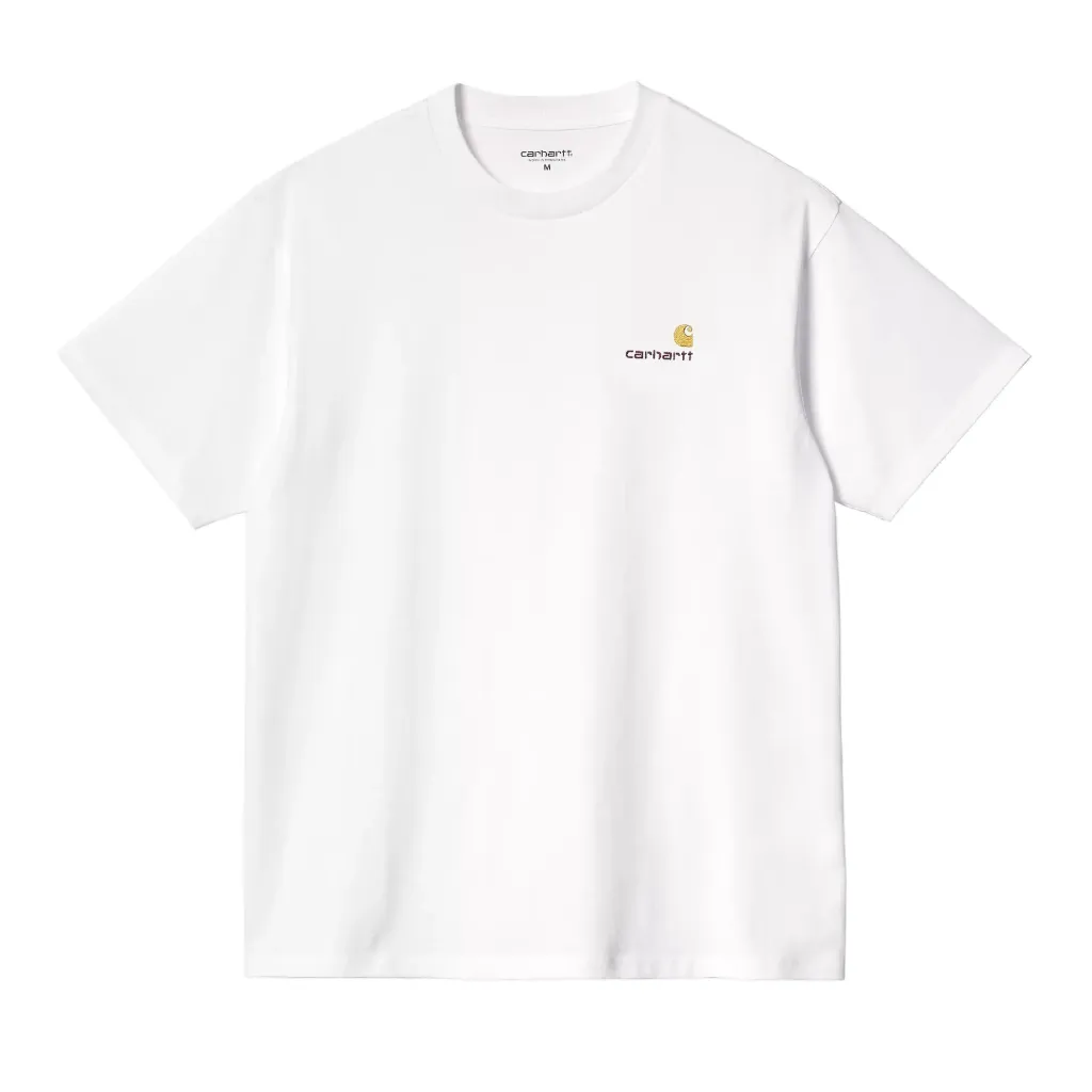 [I029956_02_XX] S/S American Script Tee-Shirt "White" (XS)