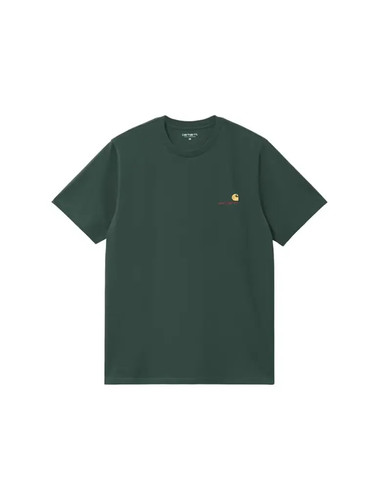 S/S American Script Tee-Shirt "Kale Green"