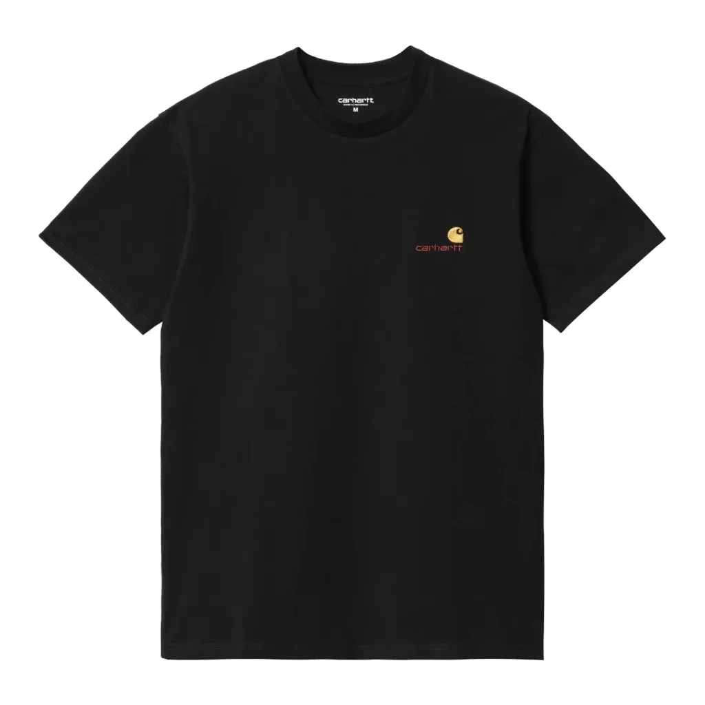 S/S American Script Tee-Shirt "Black"