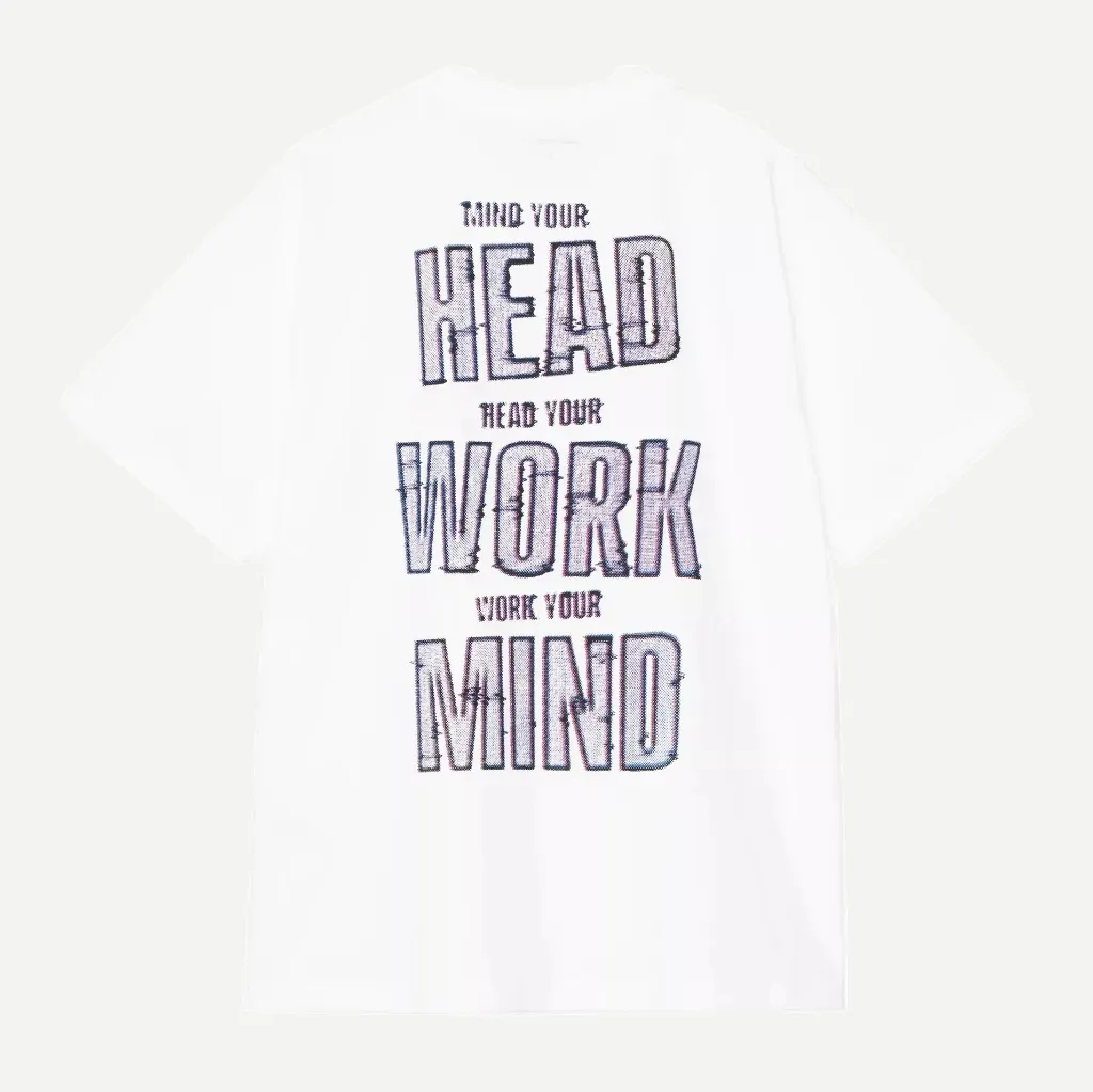 S/S Mind Your Head Tee-Shirt "White"