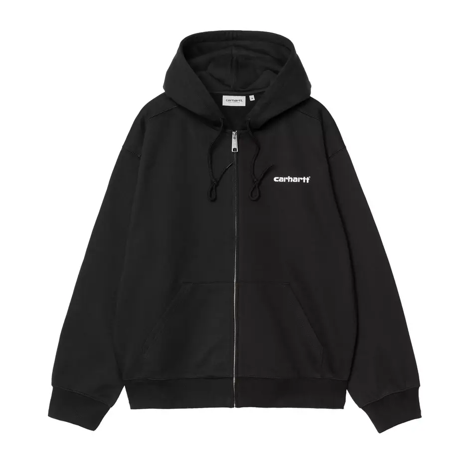 Hooded Archive Lines Jacket "Black"