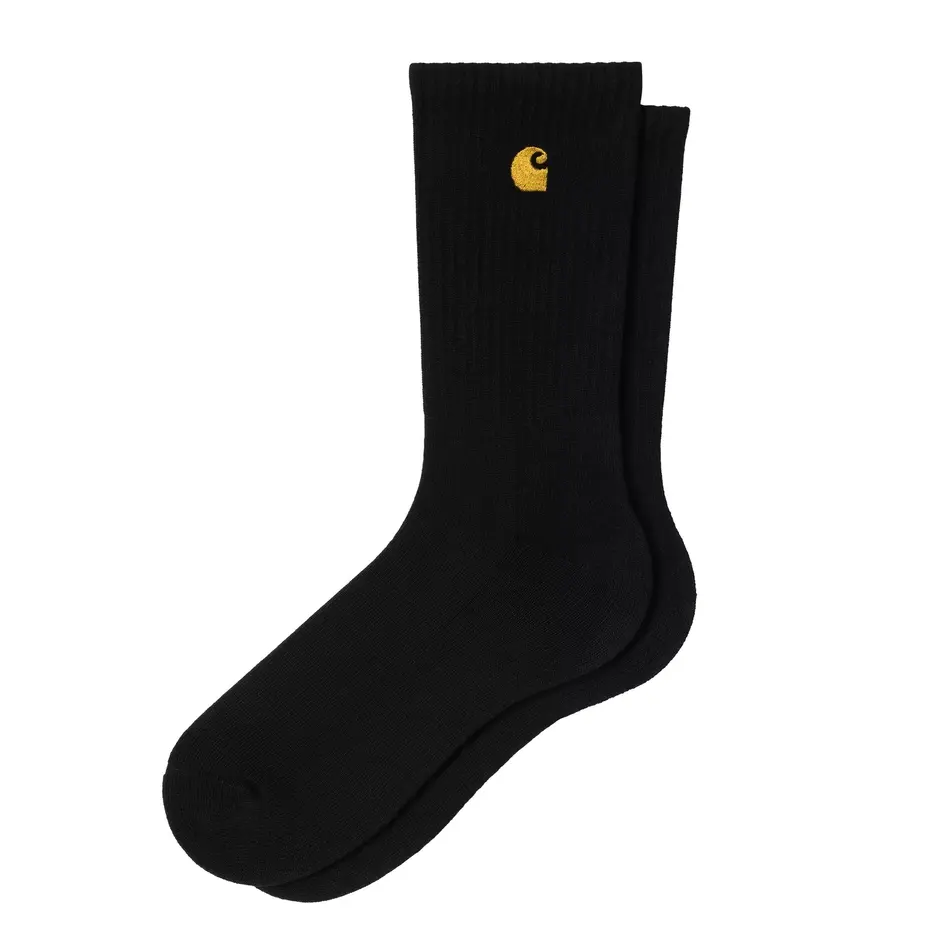 [I029421_00F_XX] Chase Socks "Black / Gold"