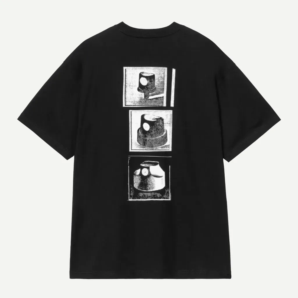 S/S Caps Tee-Shirt "Black"