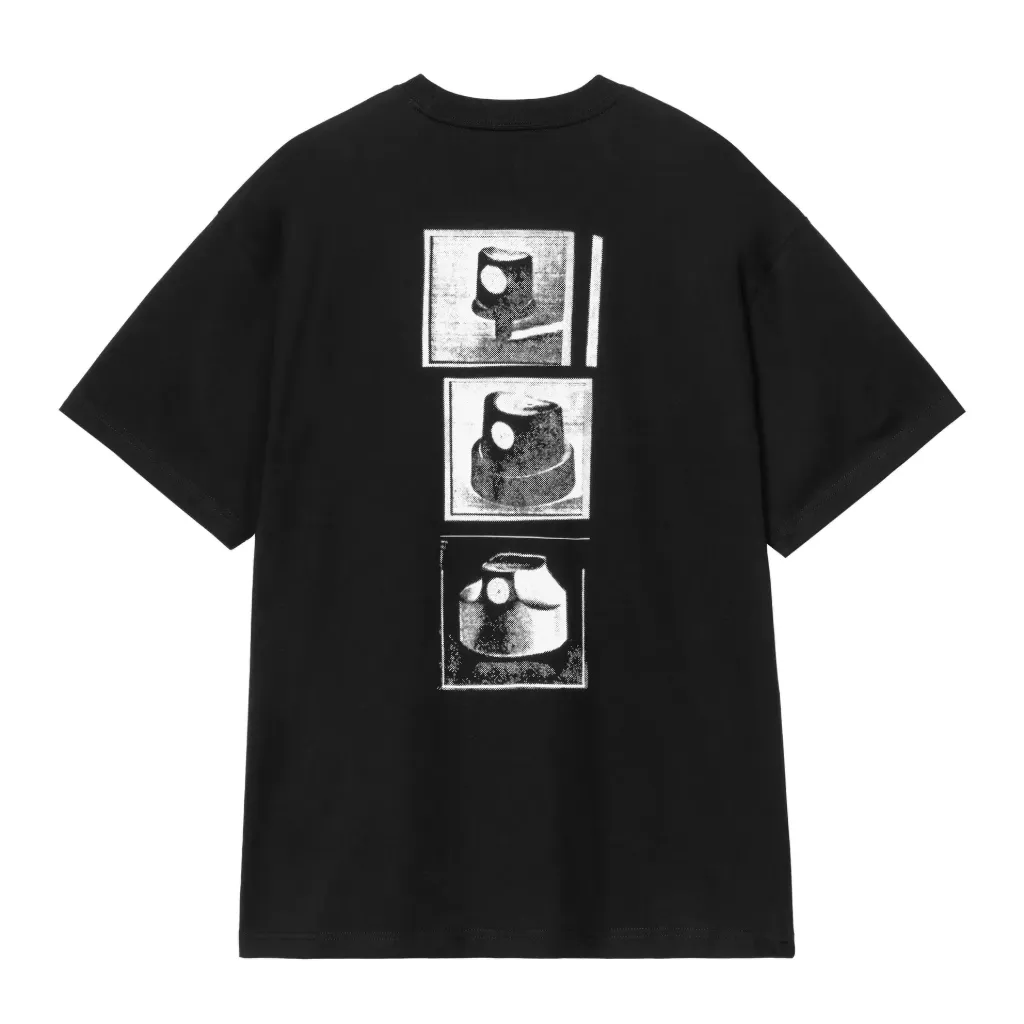 S/S Caps Tee-Shirt "Black"