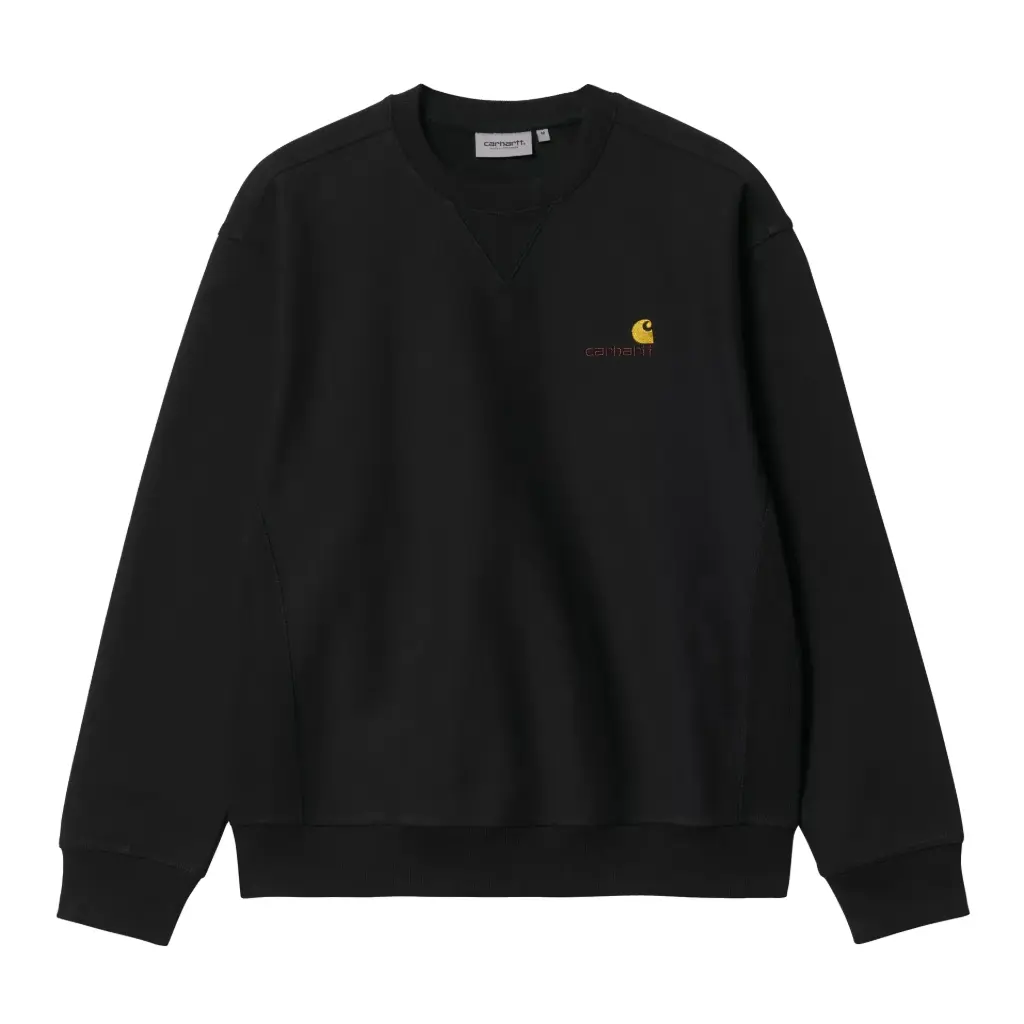 [I025475_89_XX] American Script Sweat "Black" (XS)
