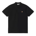 S/S Chase Pique Polo "Black / Gold"