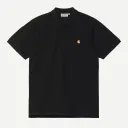S/S Chase Pique Polo "Black / Gold"