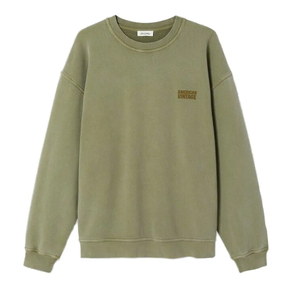 Sweat ML Col Rond Plizzy "Pistou Vintage" - MPLI03BPISTOU