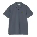 S/S Chase Pique Polo "Cozy Blue / Gold"