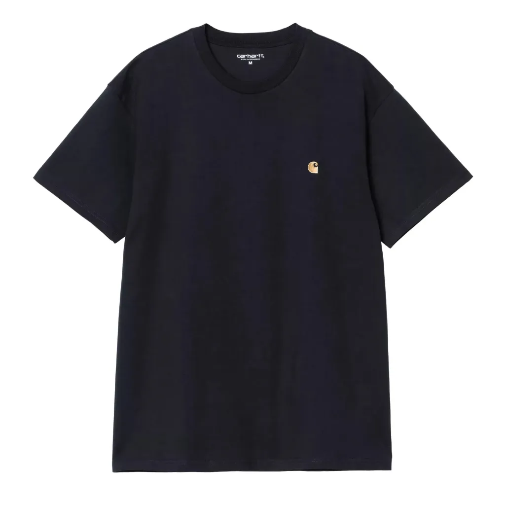 [I026391_00H_XX] S/S Chase T-Shirt "Dark Navy /Gold" (XS)