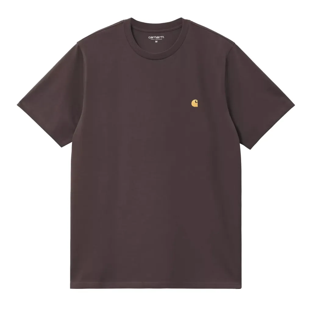 [I026391_3LN_XX] S/S Chase T-Shirt "Shale /Gold" (XS)