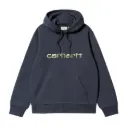 Hooded Carhartt Sweat "Deep Night / Gentle Green"