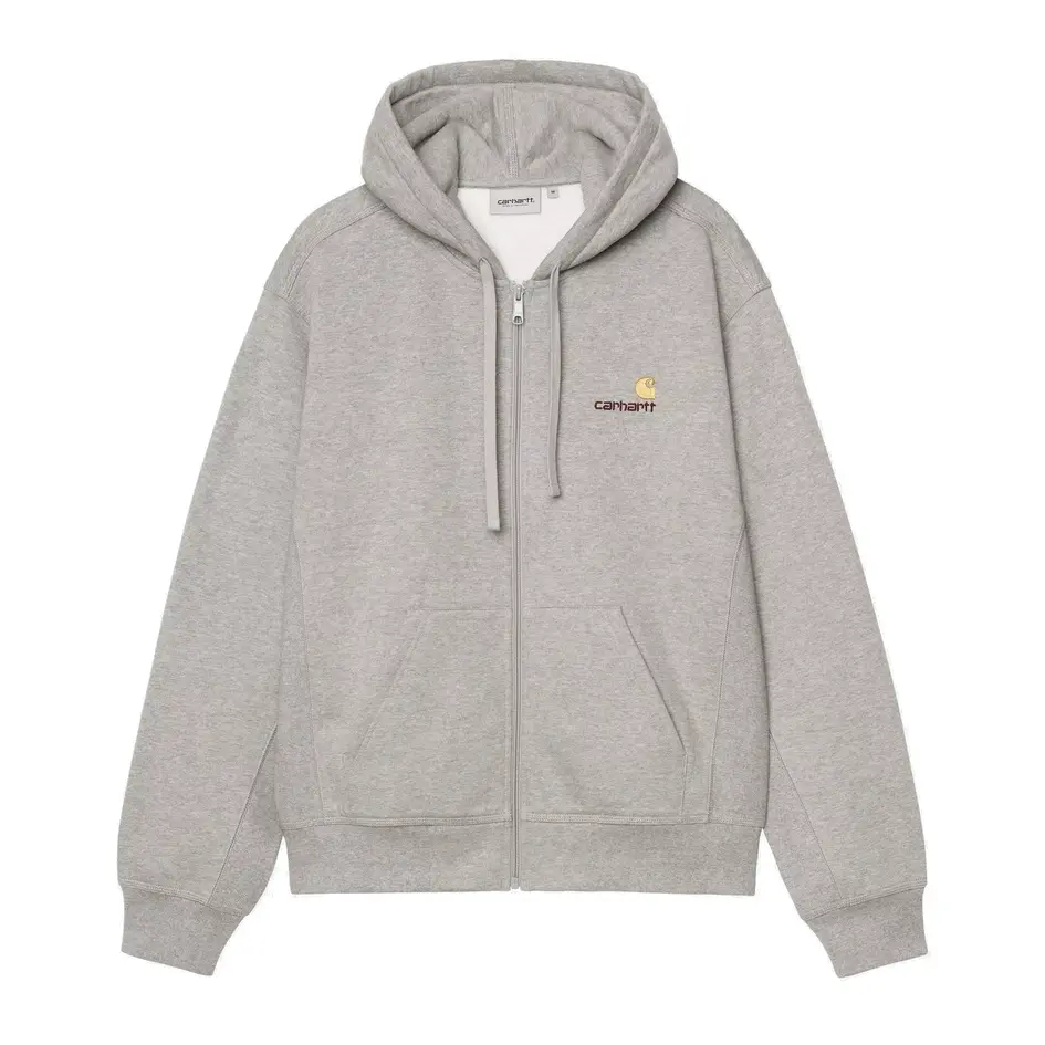 Hooded American Script Jacket "Grey Heather"