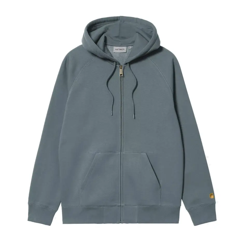 [I033664_3LP_XX] Hooded Chase Jacket "Cozy Blue / Gold" (XS)