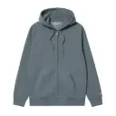 Hooded Chase Jacket "Cozy Blue / Gold"
