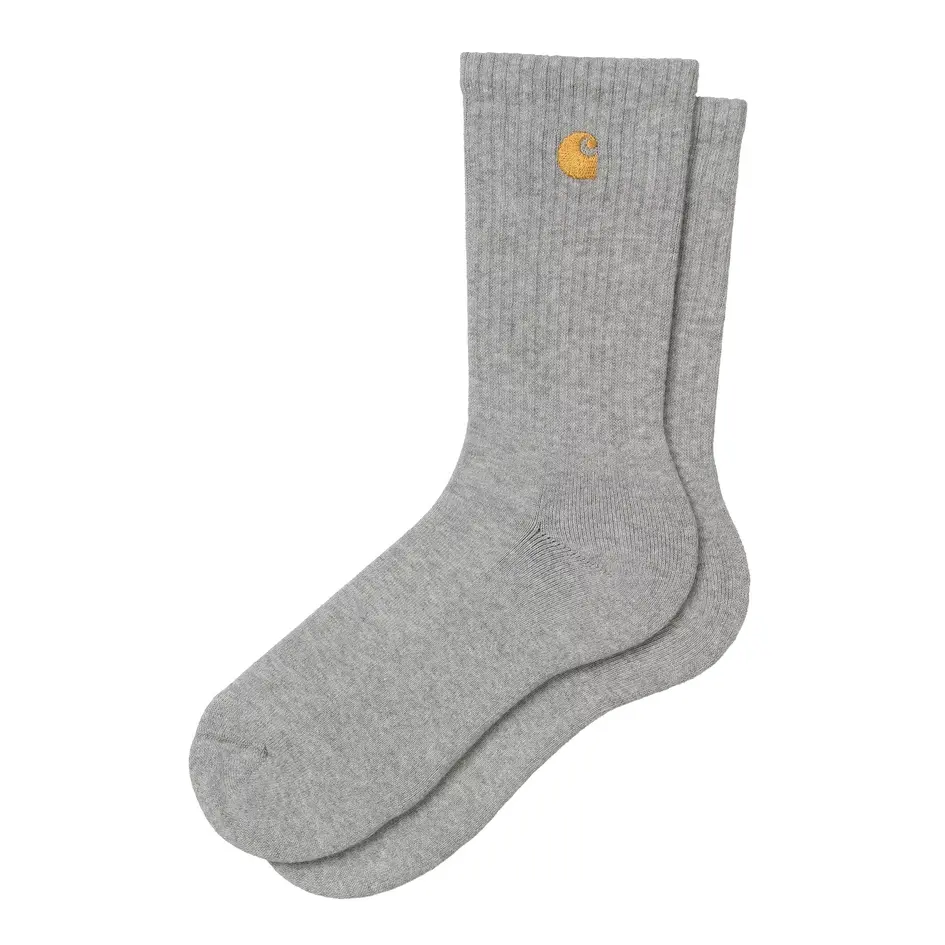 [I036747_00M_XX] Chase Socks "Grey Heather / Gold"