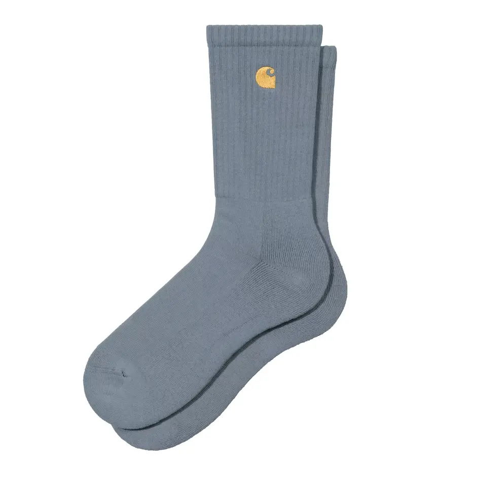 [I036747_3LP_XX] Chase Socks "Cozy Blue / Gold"