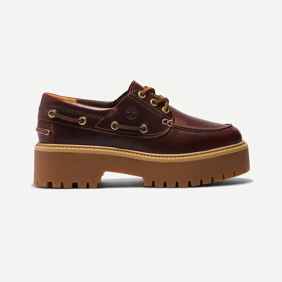 [TB0A2QDMD57] Stone Street Boat Shoe "Burgundy" (36)