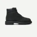 6 Inch Lace Waterproof Boot Kids "Black"