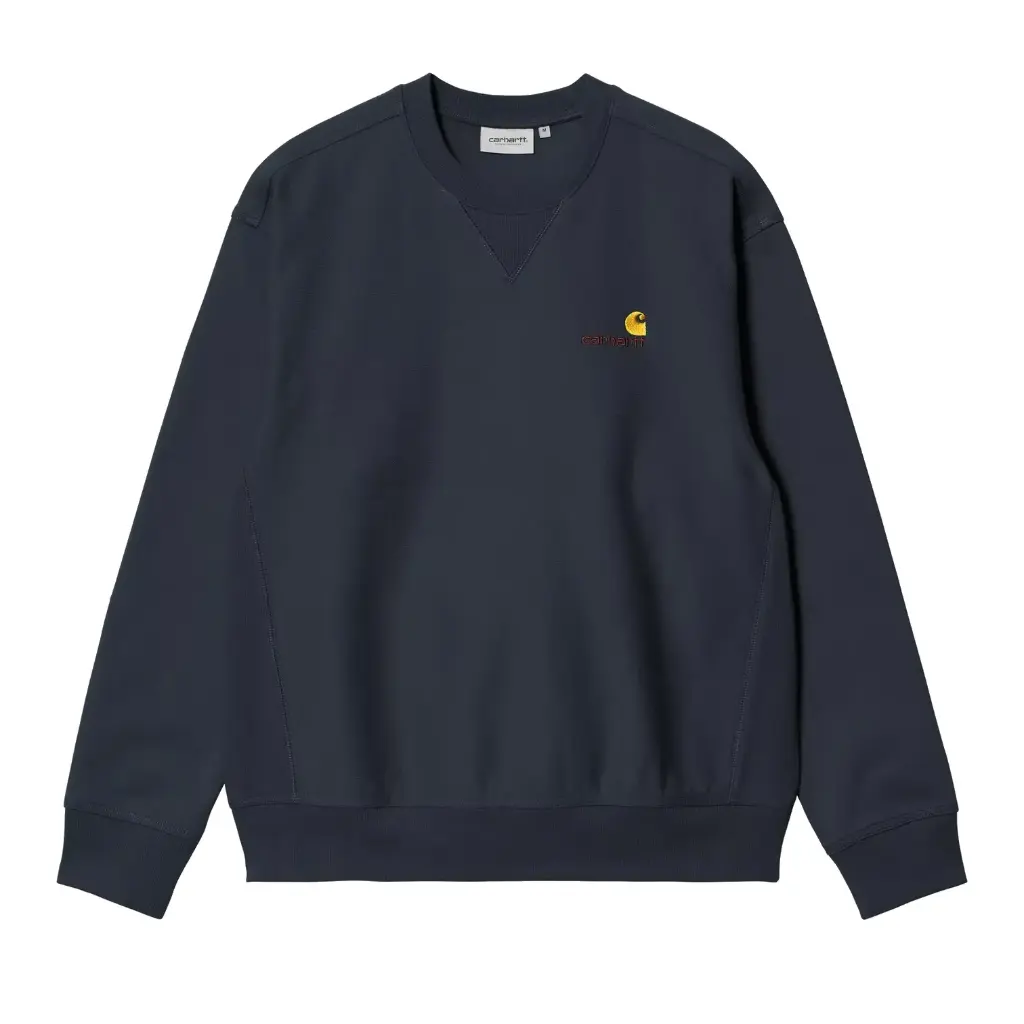 [I025475_J0_XX] American Script Sweat "Deep Night" (XS)