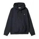 Hooded American Script Sweat "Deep Night"