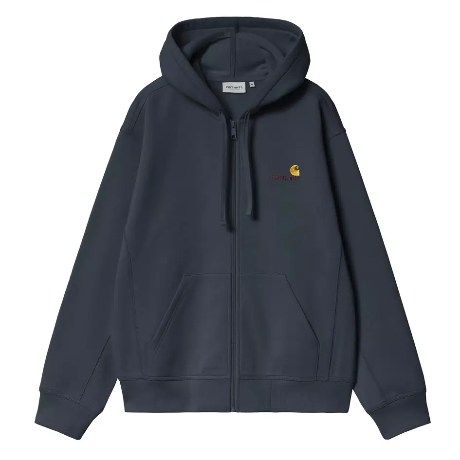 Hooded American Script Jacket "Deep Night"