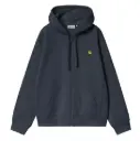 Hooded American Script Jacket "Deep Night"