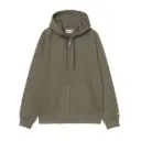 Hooded Chase Jacket Grey "Leaf / Gold"