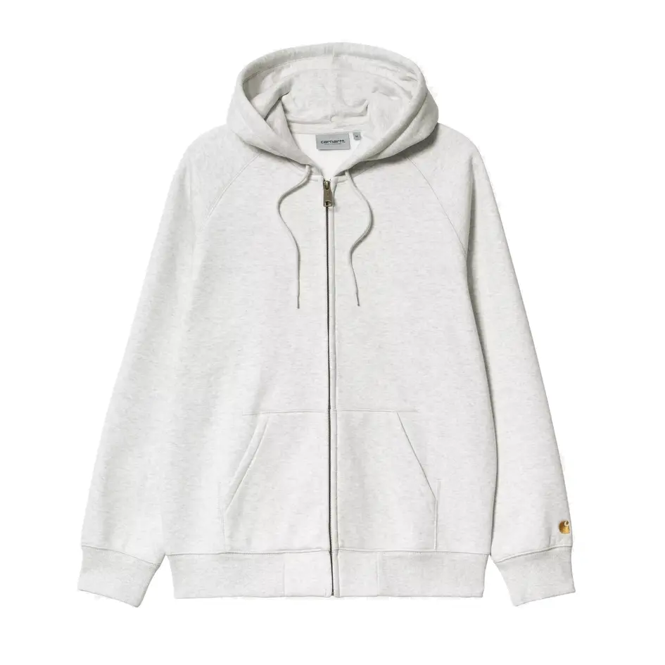 Hooded Chase Jacket "Grey Heather / gold"