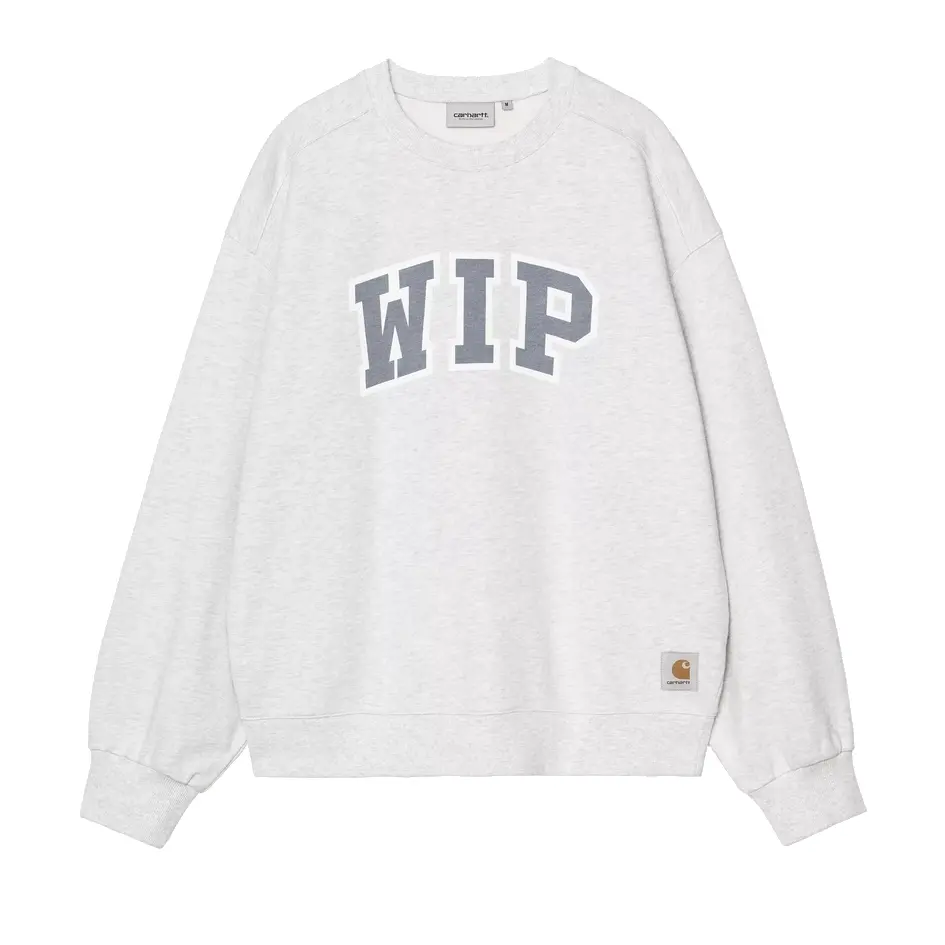 [I036157_482_60] WIP III Sweat "Ash Heather Heavy Stone Wash" (XS)