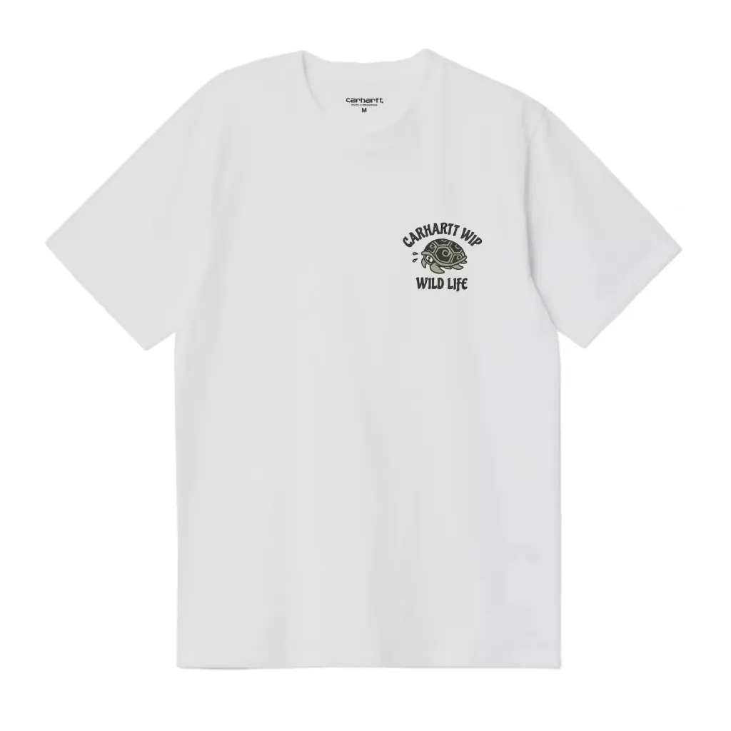 [I036253_02_XX] S/S Wild Life T-Shirt "White" (XS)