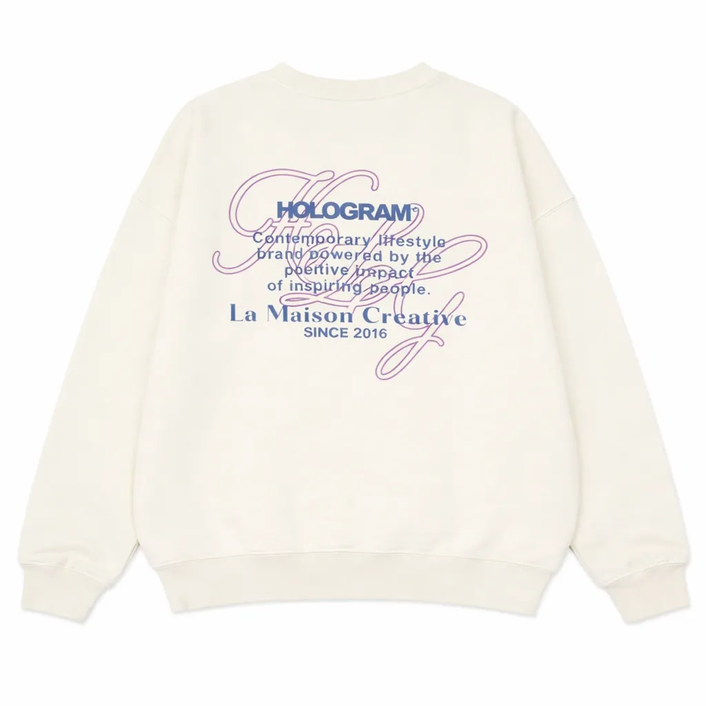 [AR00676] Crewneck Streetwear "Planet White" - AR00676 (S)