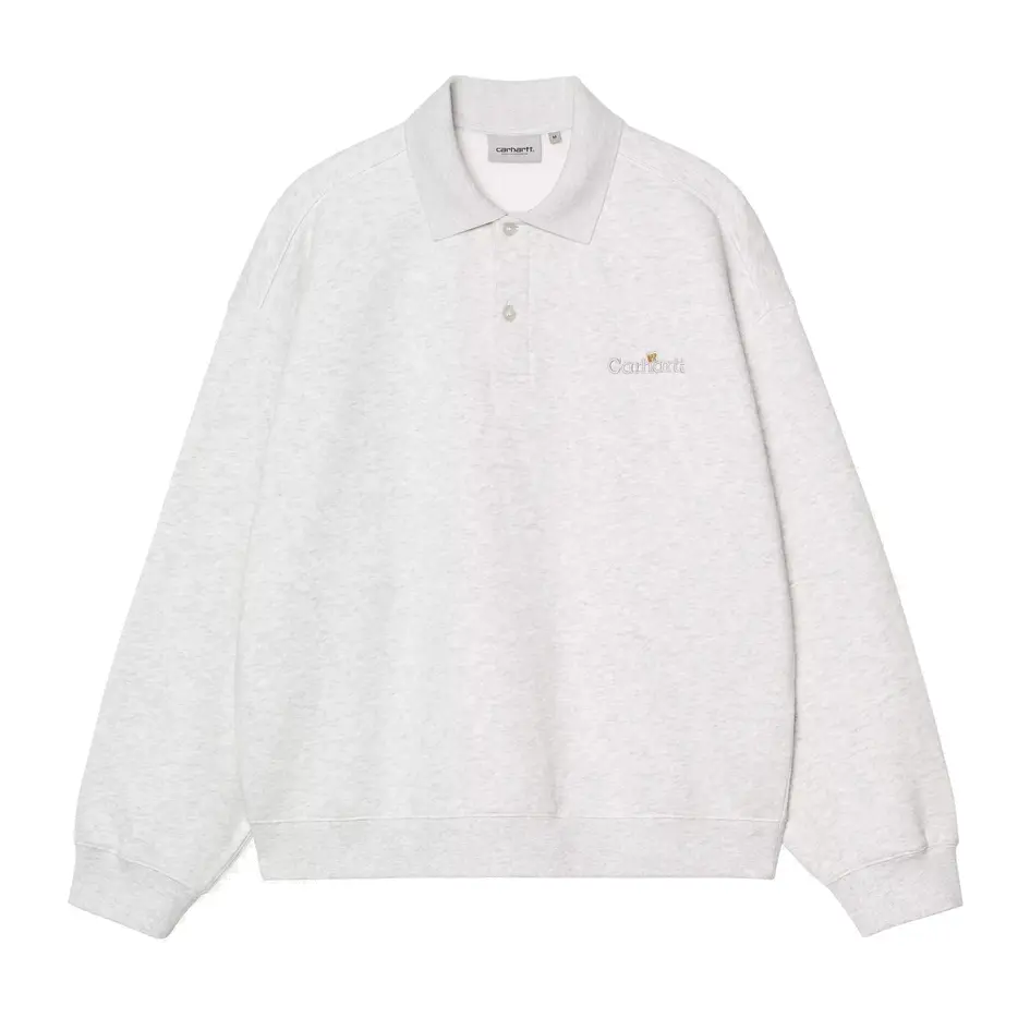 [I036349_482_XX] WIP Label Polo Sweat "Ash Heather" (XS)