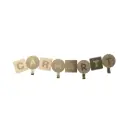 ABC Wall Coat Hanger "Gold"