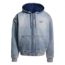 DENIM PADDED JACKET "Indigo Denim" - KE0131