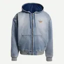DENIM PADDED JACKET "Indigo Denim" - KE0131