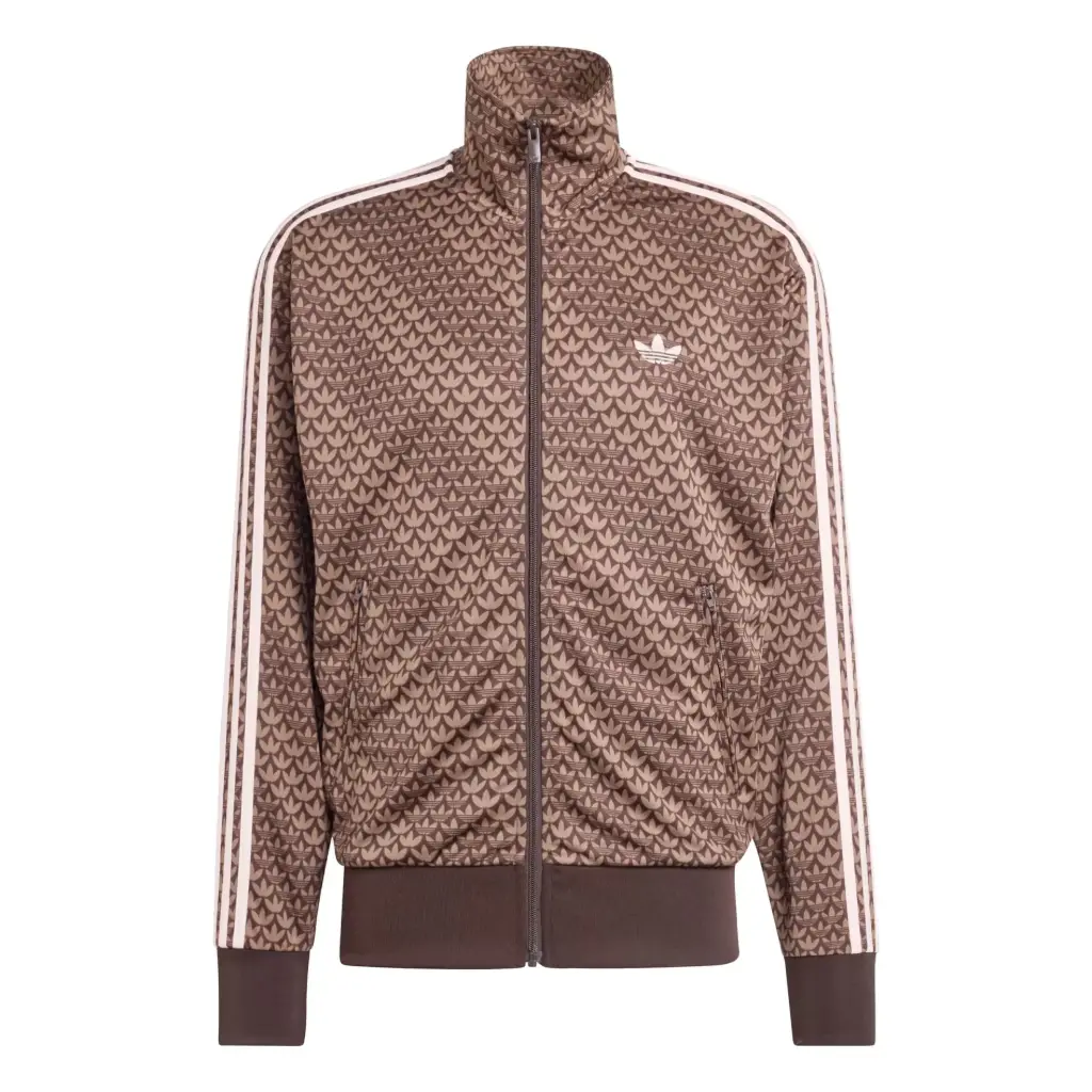 [KE1677] FIREBIRD OVERSIZED MONOGRAM JACKET "Aurora Coffee / Sandy Pink" - KE1677 (XS)