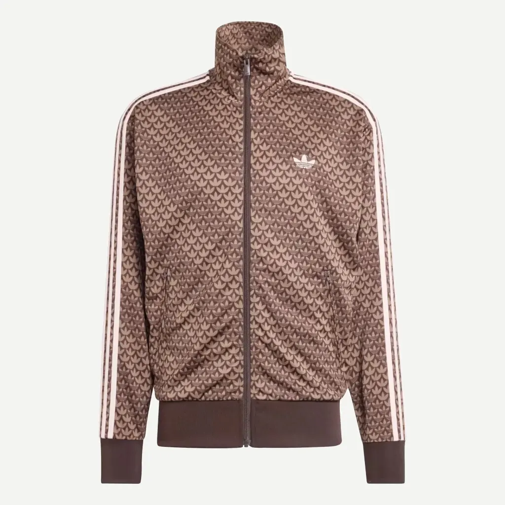 [KE1677] FIREBIRD OVERSIZED MONOGRAM JACKET "Aurora Coffee / Sandy Pink" - KE1677 (XS)