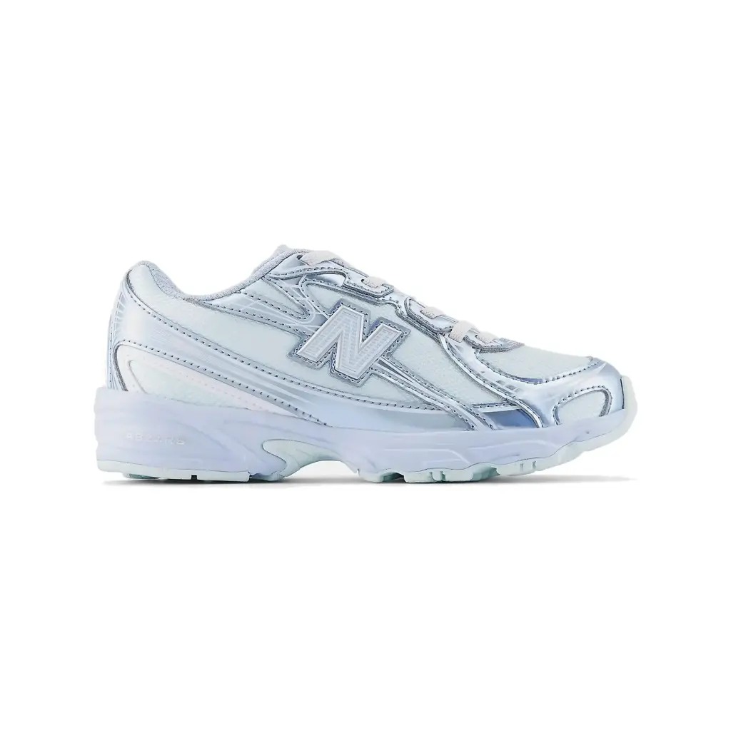 [P7407QM] 740 Bungee Lace Kids "Glint Blue / Oxford Blue" (28)