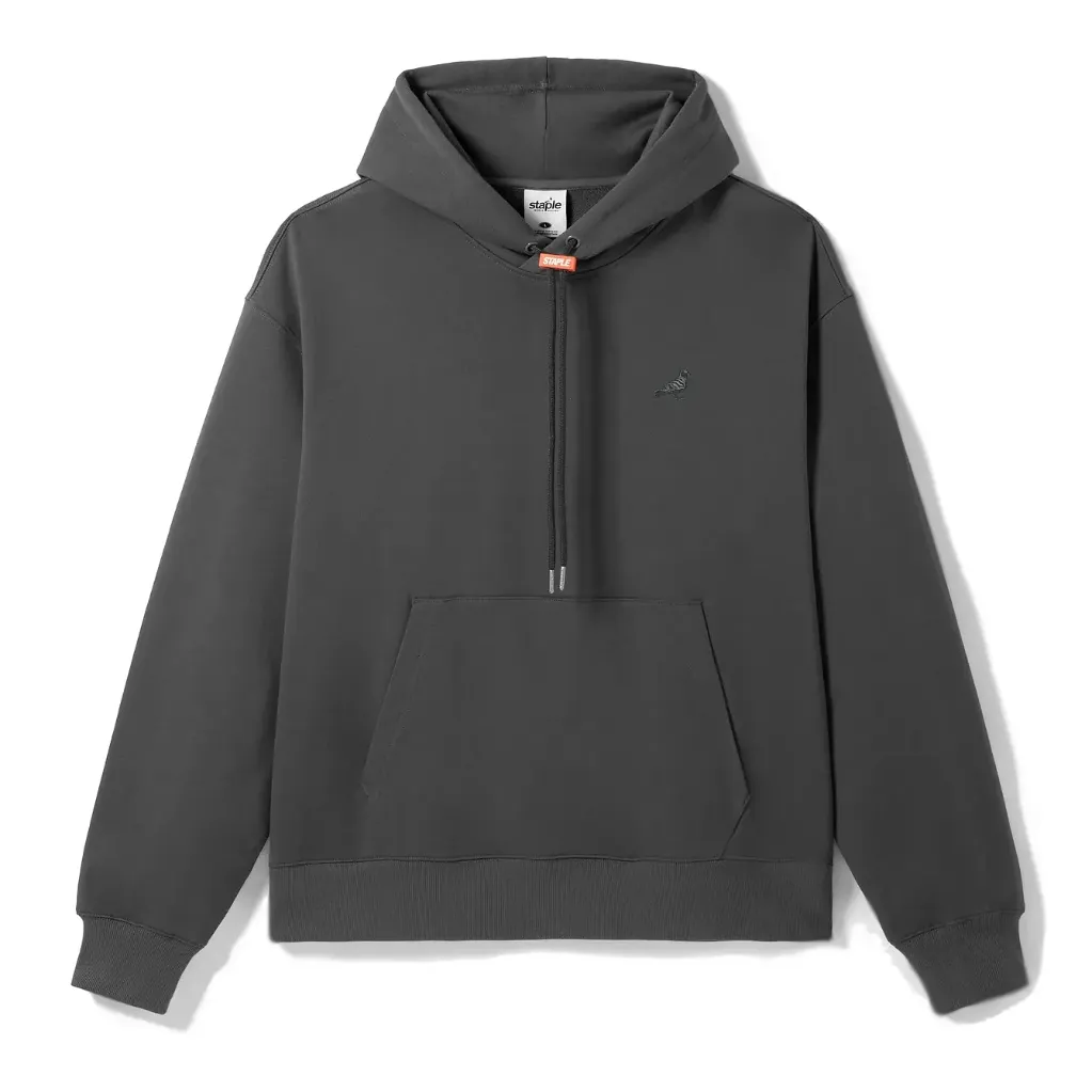[26AN1HD03.CHAR] Staple St. Johns Pigeon Hoodie "Charcoal" (XS)