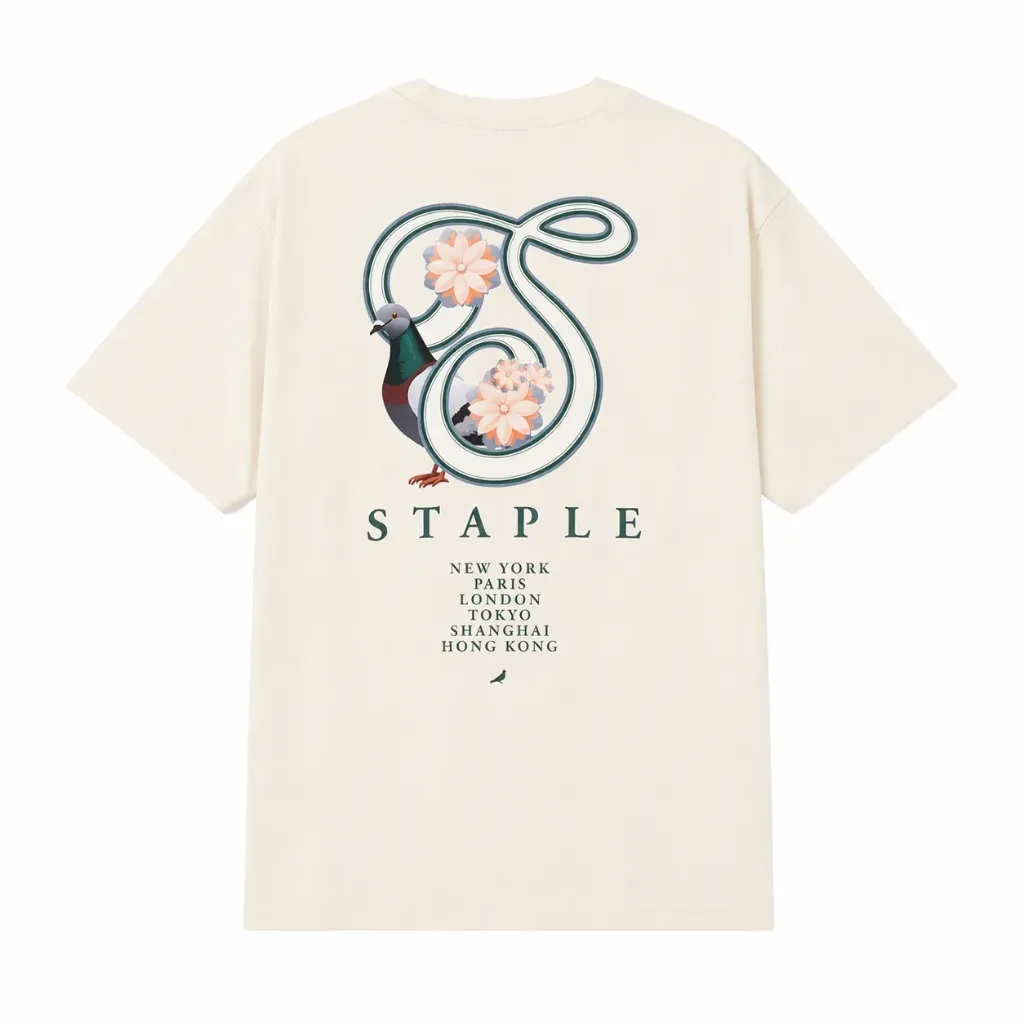 [26AN1SS06.CREA] Staple Pigeon City Rose Tee "Cream" (XS)