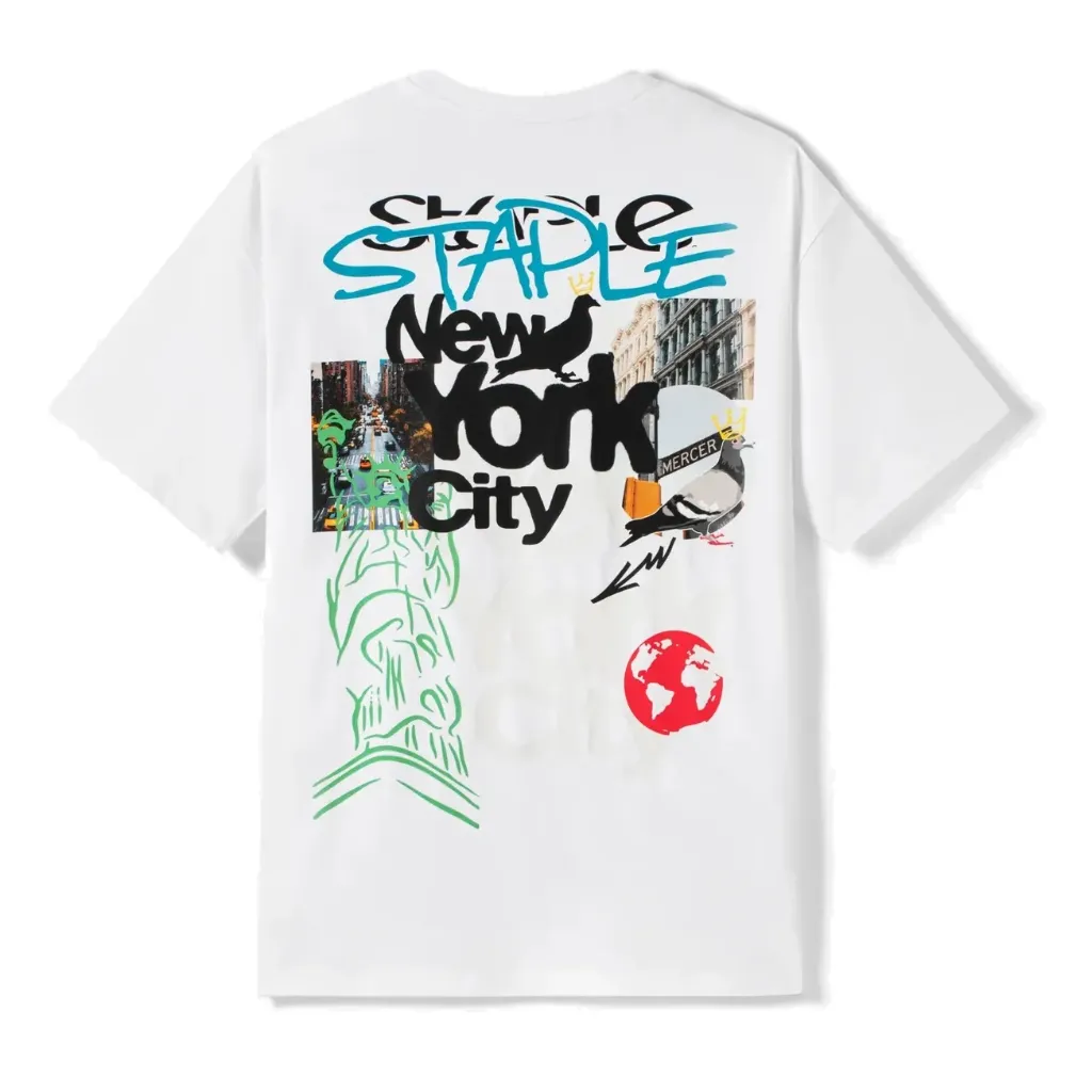 Staple Nyc Collage Tee "White"