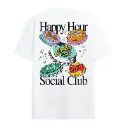 Happy Hour Social Club Tee "White" - OVC-T205-WHT