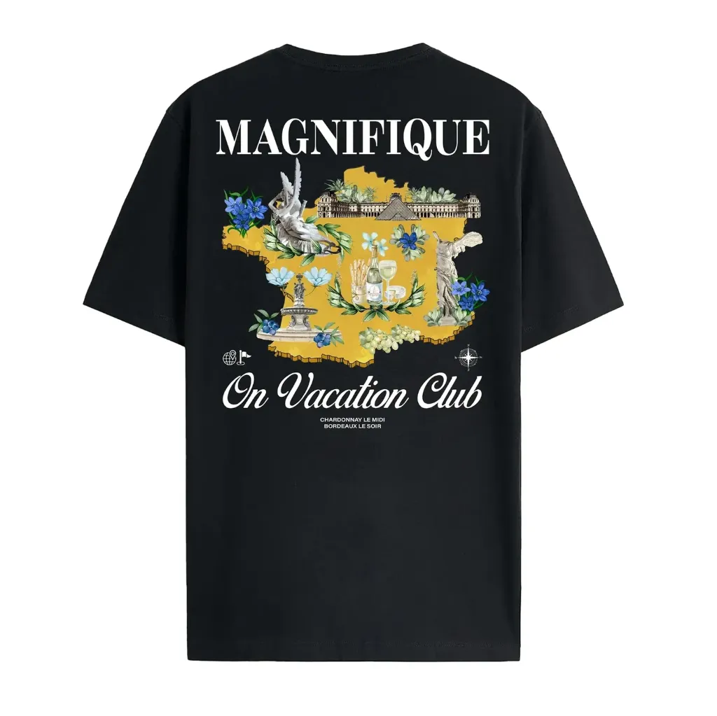[OVC-T220-BLK] Postcard France Tee "Black" - OVC-T220-BLK (S)