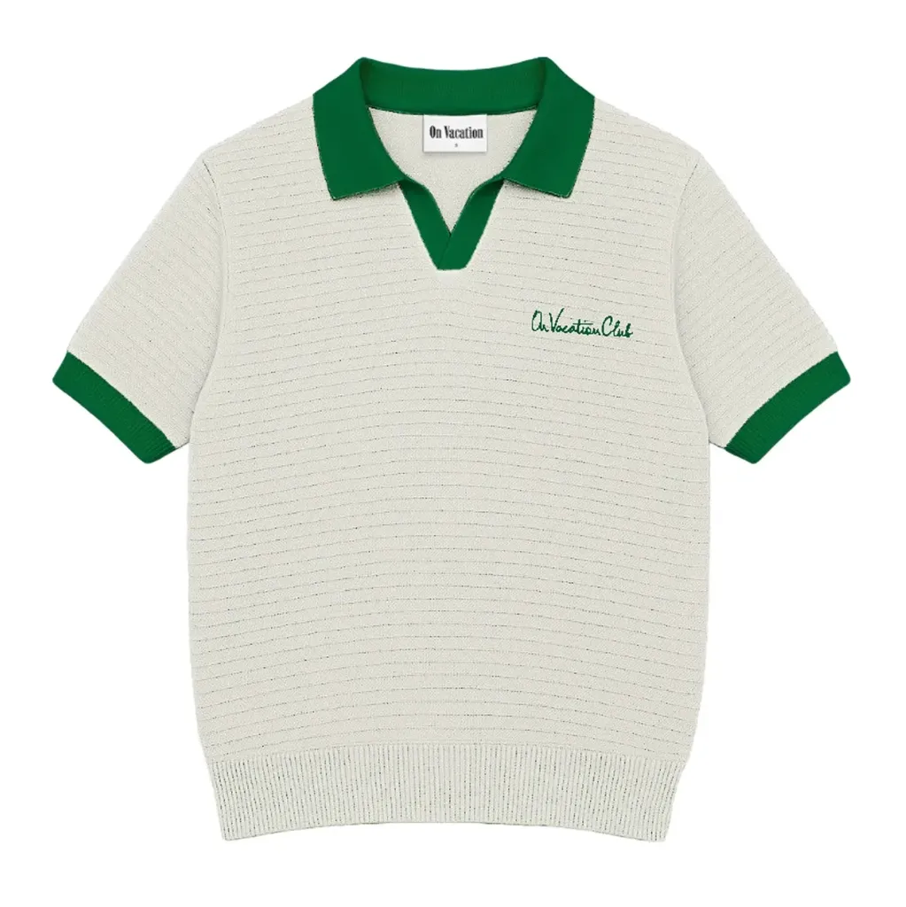 [OVC-T244-BEI] Sorrento Knit Polo "Beige" - OVC-T244-BEI (S)