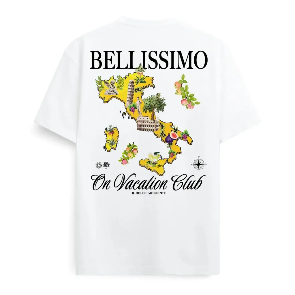 [OVC-T219-WHT] Postcard Italia Tee "White" - OVC-T219-WHT (S)